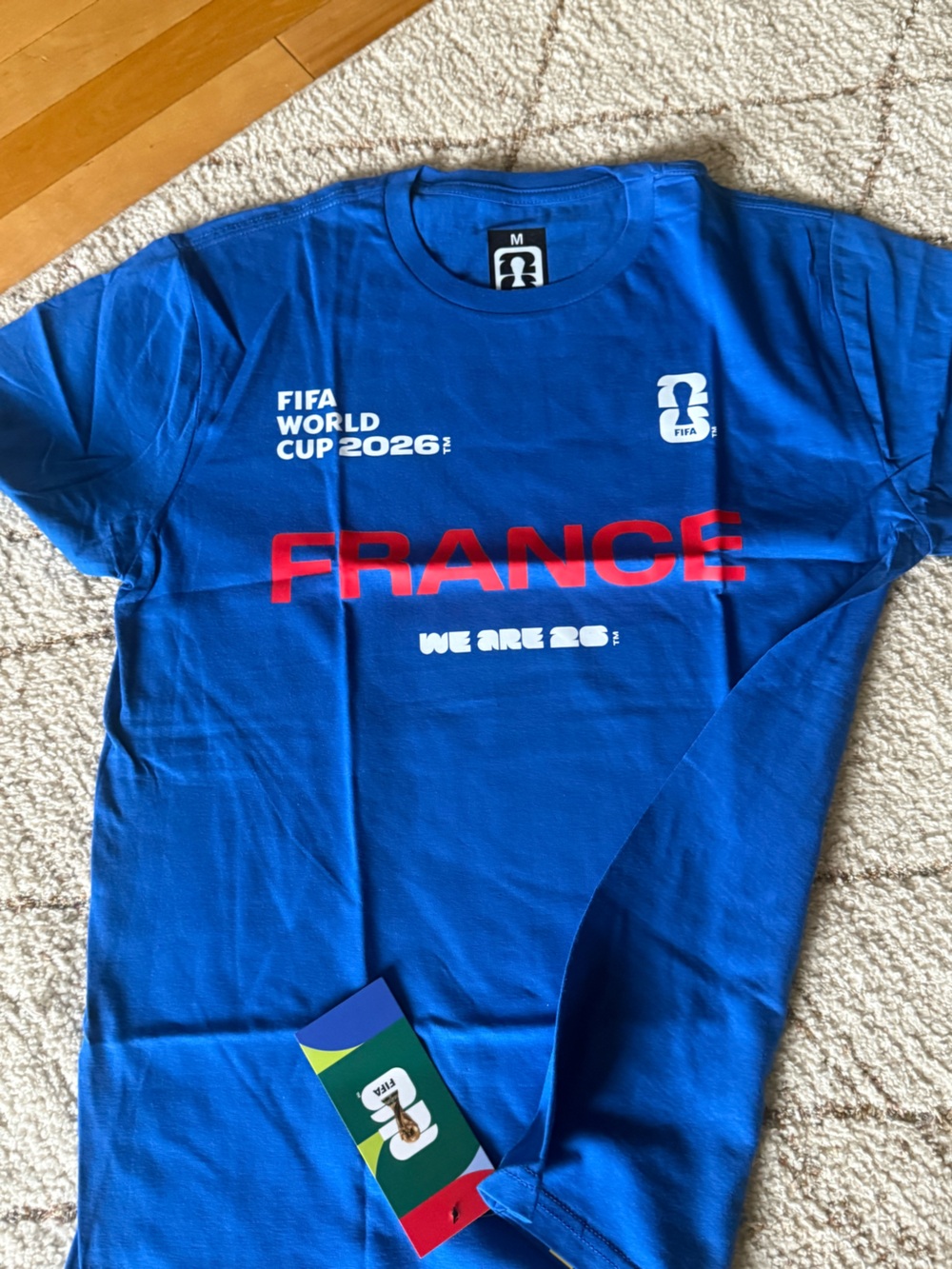 FIFA World Cup 2026 France T-Shirt NWT Official Licensed Soccer Tee Medium